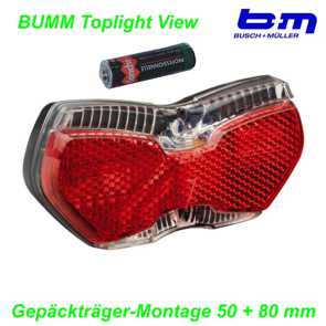 BM Rcklicht Batterie Toplight LineTec View  on/offMountain Bike Fahrrad Velo Teile Ersatzteile Parts Shop Schweiz