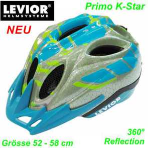 Helm LEVIOR Primo K-Star Lightblue Grsse M 52-58cm 360  Reflection Mountain Bike Fahrrad Velo Teile Ersatzteile Parts Shop kaufen Schweiz
