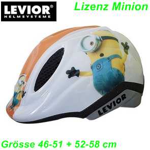 Helm LEVIOR Primo Lizenz Minion Grsse S M 46-51 52-58 cm 280 gr. Ersatzteile Balsthal