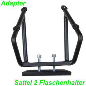 Adapter Sattel fr 2 Flaschenhalter aluminium schwarz Mountain Bike Fahrrad Velo Shop kaufen Schweiz