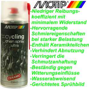 Motip Cycling Rabobank Kettenspray Ultra Dose 400 ml raue Bedingungen Ersatzteile Shop kaufen Schweiz