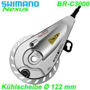 Shimano Rollerbremse BR-C3000 vorne  122 mm Khlscheibe HB-IM70 E- Mountain Bike Fahrrad Velo Ersatzteile Shop kaufen Schweiz