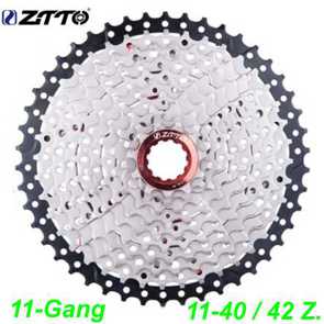 Kassette ZTTO 11-G 11-40/42 Zhne silber Shimano kompatibel E- bike Mountainbike Fahrrad Velo Ersatzteile